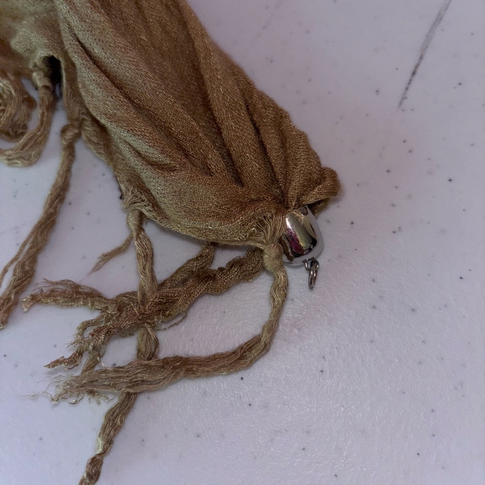 Tri-Color Fringed Shawl - Picture 4 of 14